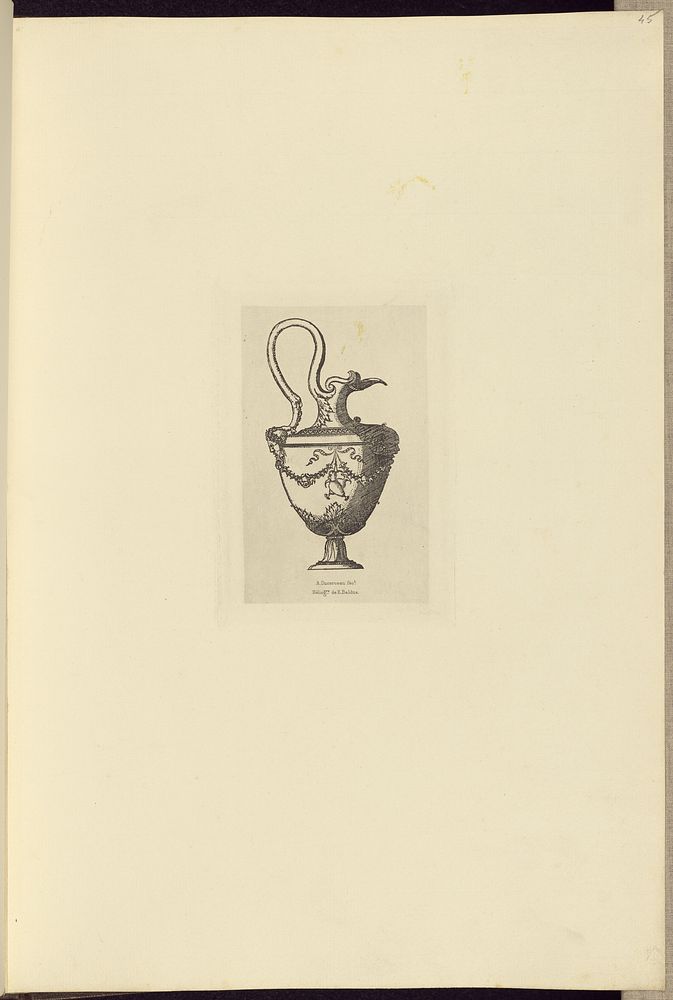 Design for a Vase by Androuet du Cerceau by Édouard Baldus