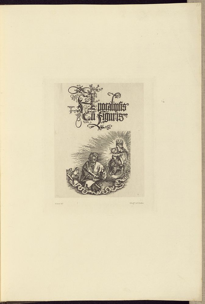 Design by Albrecht Dürer by Édouard Baldus