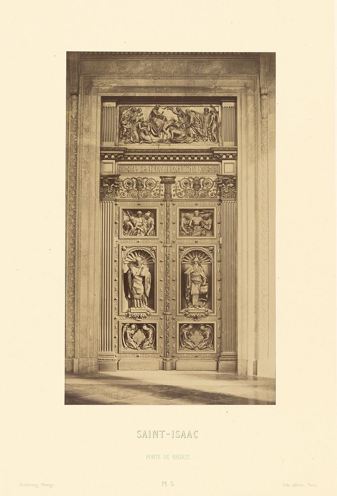 Saint Isaac, Porte de bronze by Pierre Ambrose Richebourg