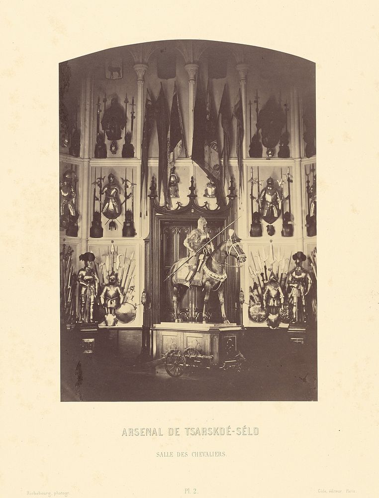 Arsenal de Tsarskoe-Selo, Salle des Chevaliers by Pierre Ambrose Richebourg