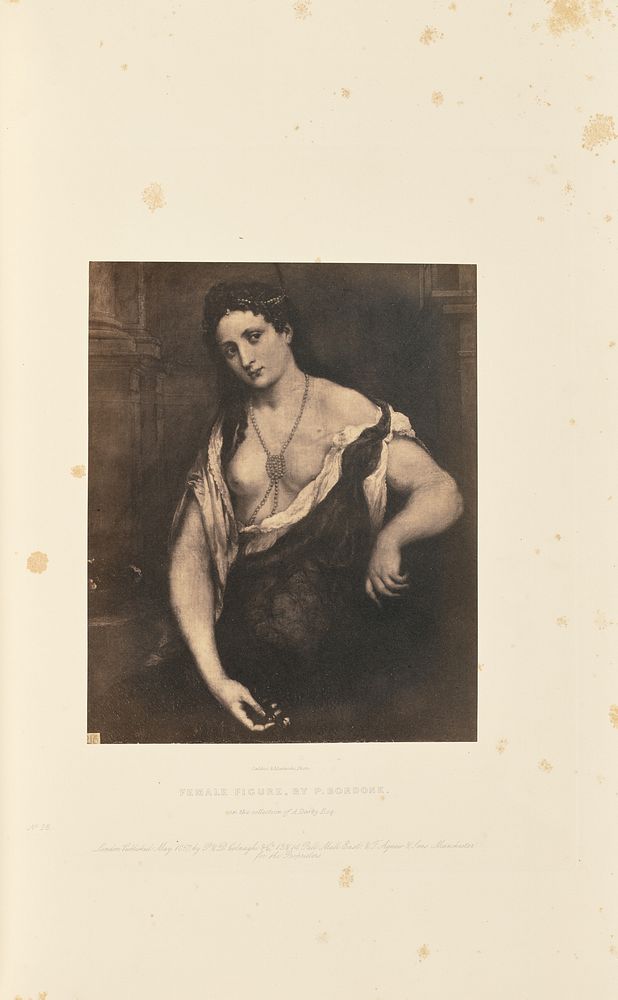 Female Figure, by P. Bordone by Caldesi and Montecchi