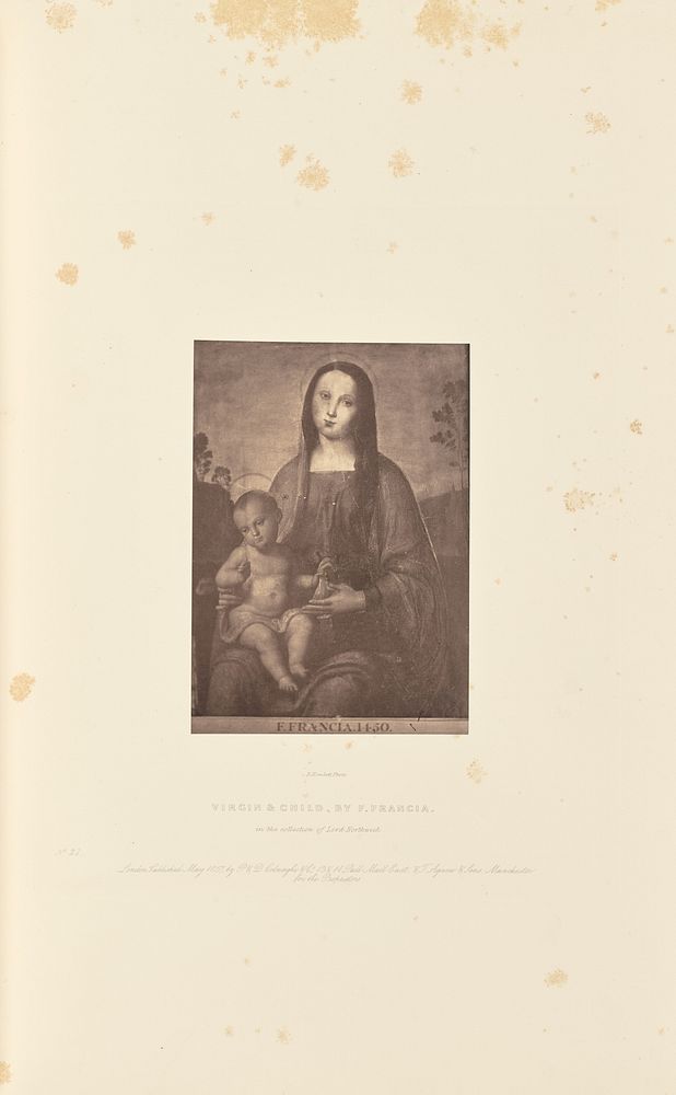 Virgin and Child, by F. Francia by Robert Howlett