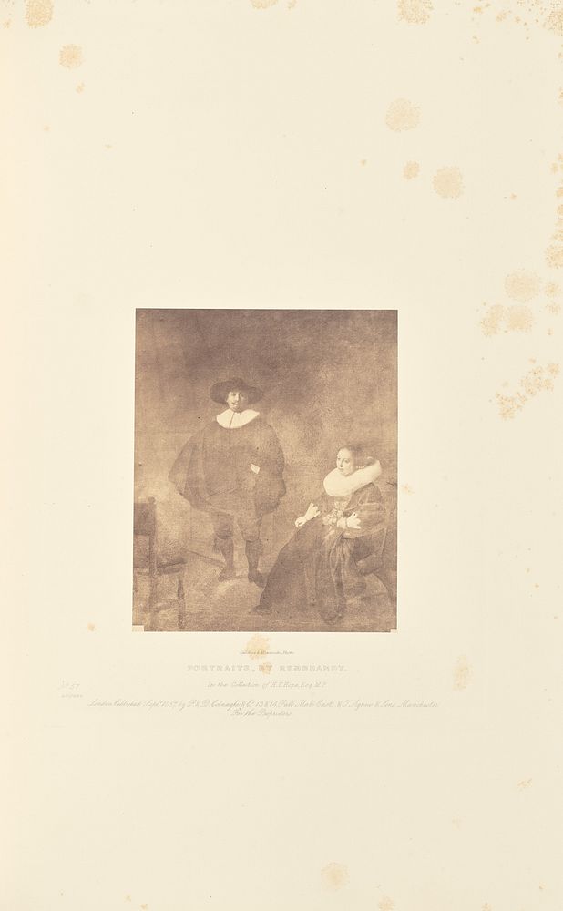 Portraits, by Rembrandt by Caldesi and Montecchi