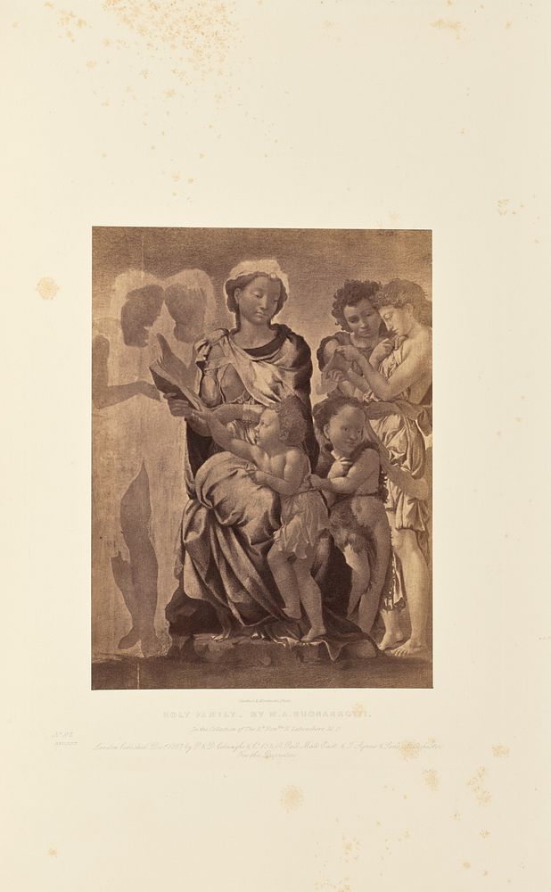 Holy Family, by M.A. Buonarrotti by Caldesi and Montecchi