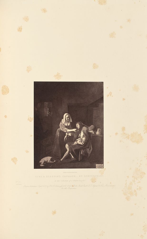 Girl and Sleeping Cavalier, by Ochterveldt by Caldesi and Montecchi