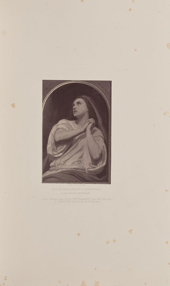 The Magdalen, by A. Scheffer by Caldesi and Montecchi