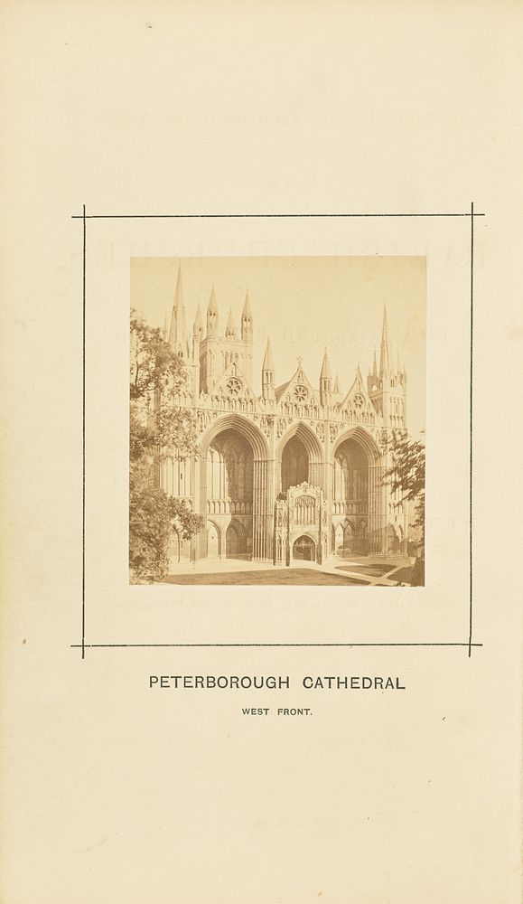 Peterborough Cathedral, West Front by William Ball