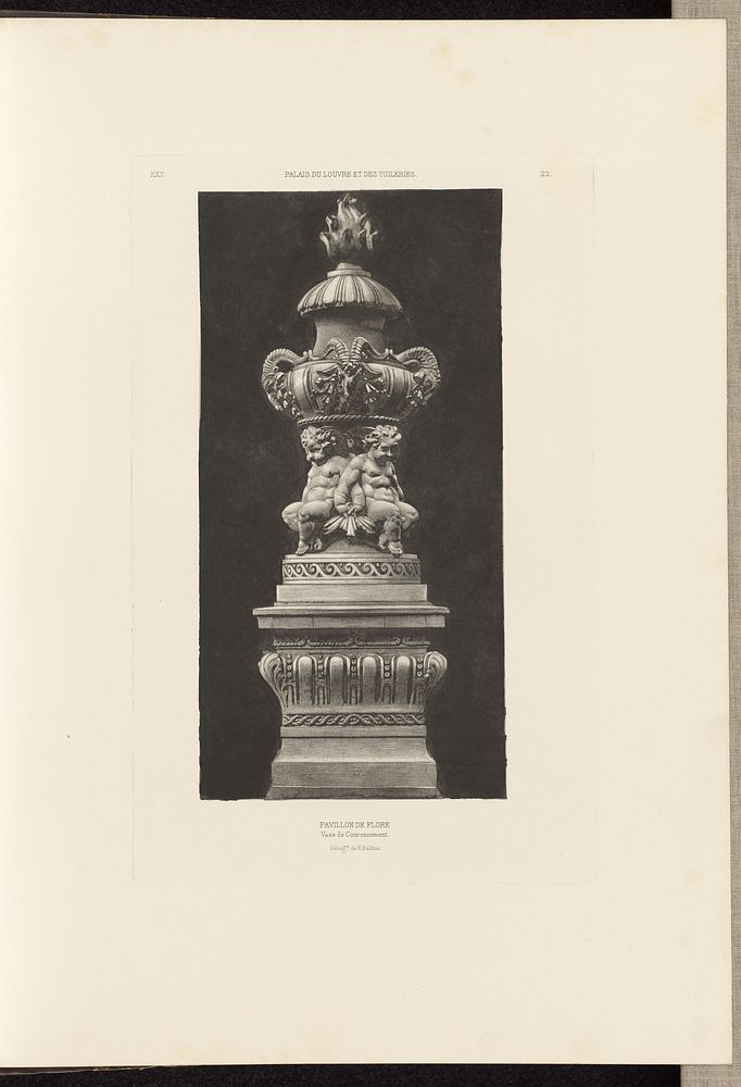 Pavillon de Flore (Vase de Couronnement) by Édouard Baldus