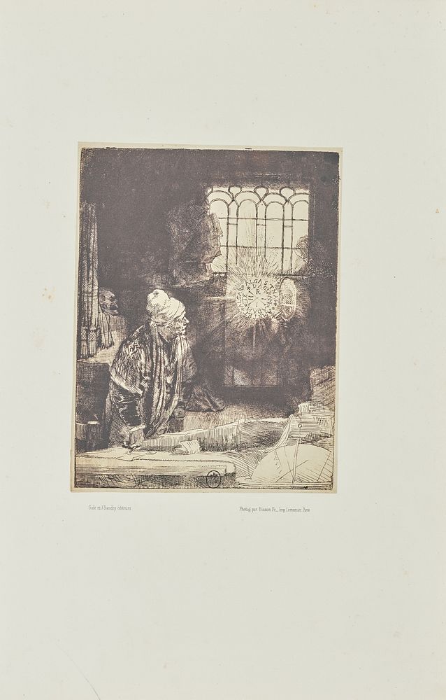 A scholar in his study ('Faust') by Bisson Frères