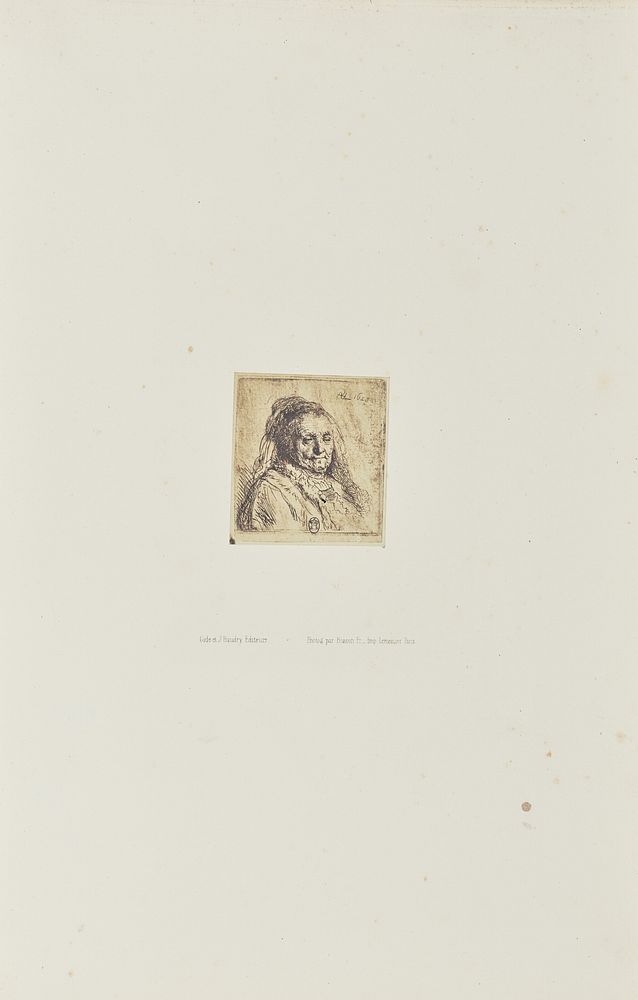The Artist's mother, head and bust: three quarters right by Bisson Frères