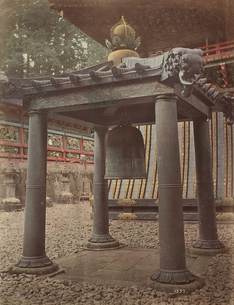 Korean Bell at Nikko by Kusakabe Kimbei