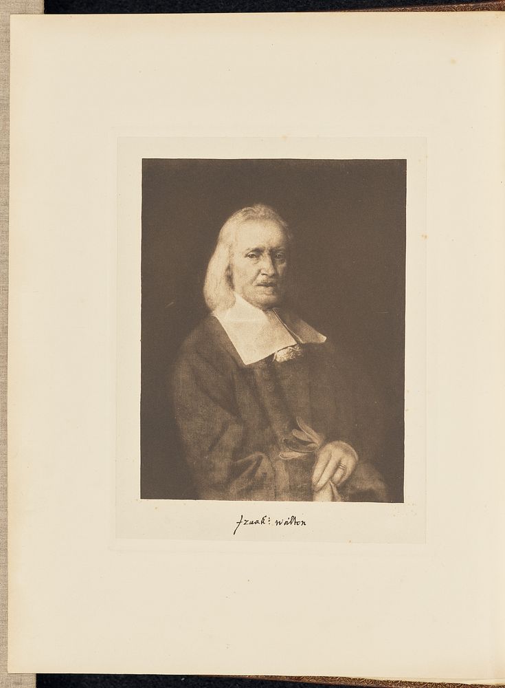 Portrait of Izaak Walton by Typo Etching Company