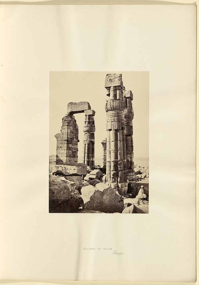 Columns of Soleb, Ethiopia by Francis Frith