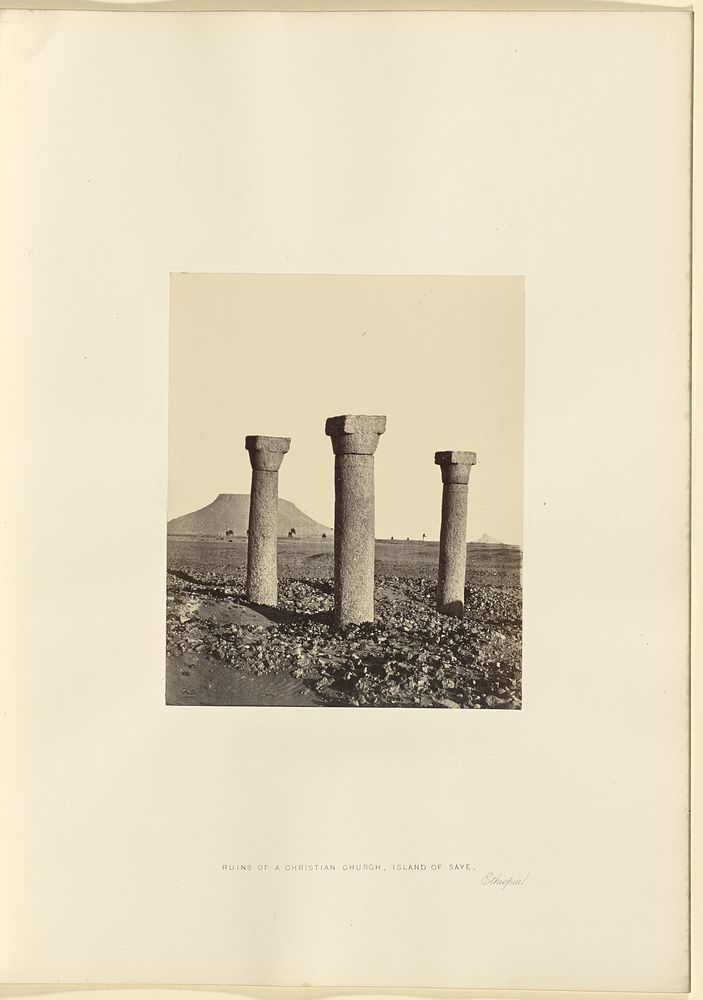Ruins of a Christian Church, Island of Saye, Ethiopia by Francis Frith