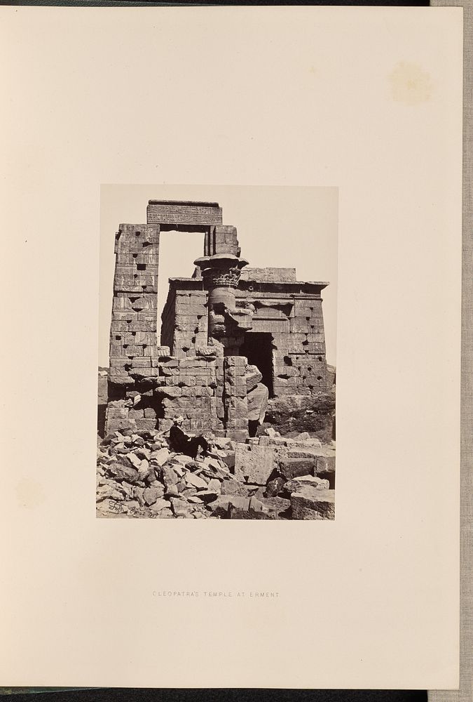 Cleopatra's Temple at Erment by Francis Frith