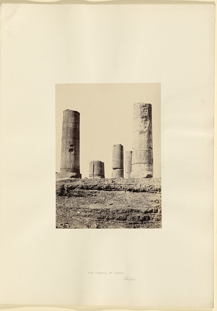 The Temple of Amara, Ehtiopia by Francis Frith