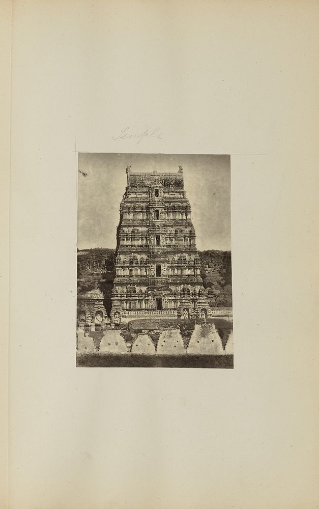 Gopuram of Hindu temple