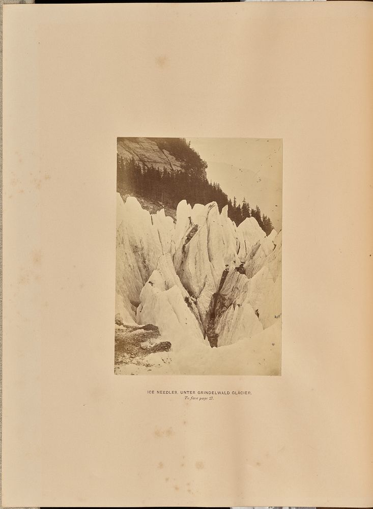Ice-Needles - Unter Grindelwald Glacier by Ernest H Edwards