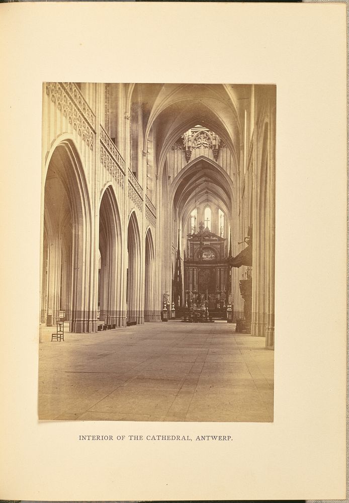 Interior of the Cathedral, Antwerp by Cundall and Fleming
