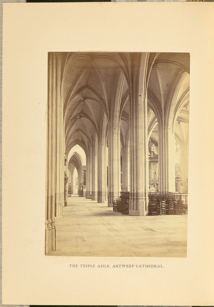 The Triple Aisle, Antwerp Cathedral by Cundall and Fleming