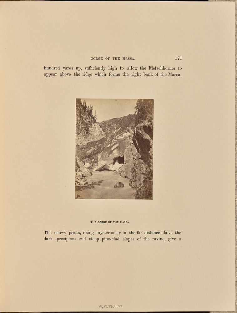 The Gorge of the Massa by Ernest H Edwards