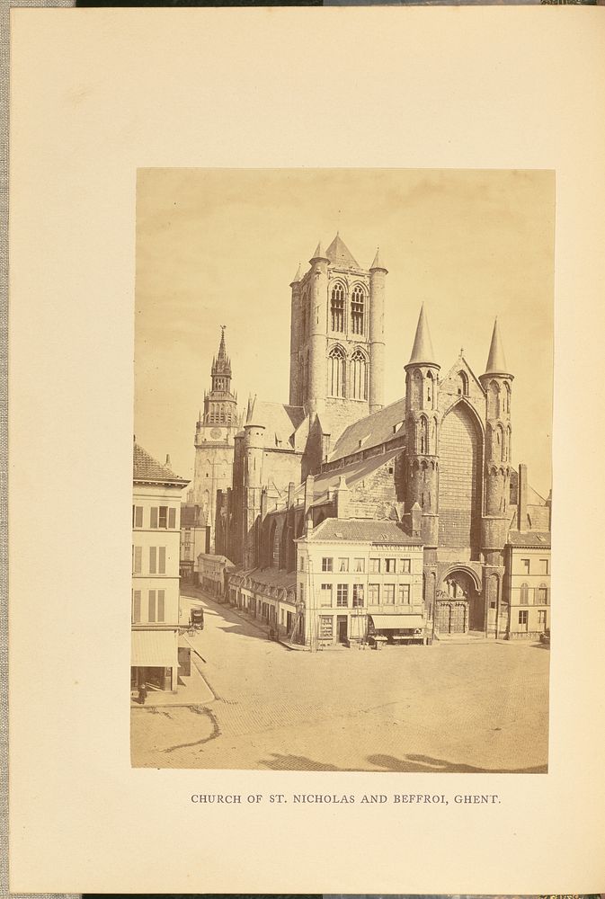 Church of Saint Nicholas and Beffroi, Ghent by Cundall and Fleming
