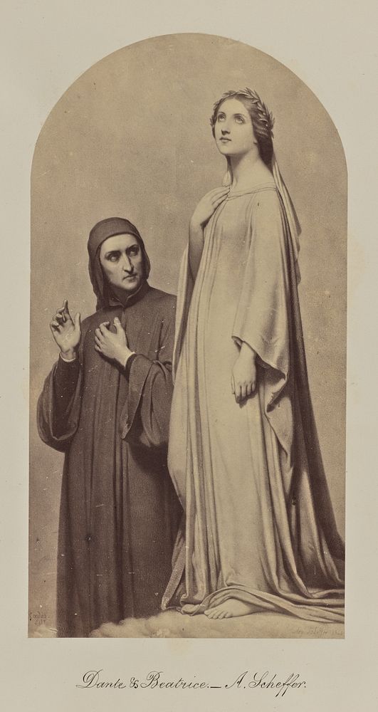 Dante & Beatrice- A. Scheffer. by Caldesi and Montecchi and Robert Jefferson Bingham