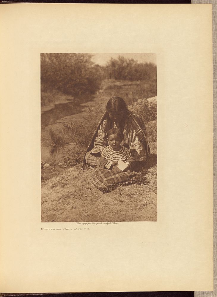Mother and Child - Arapaho by Edward S Curtis