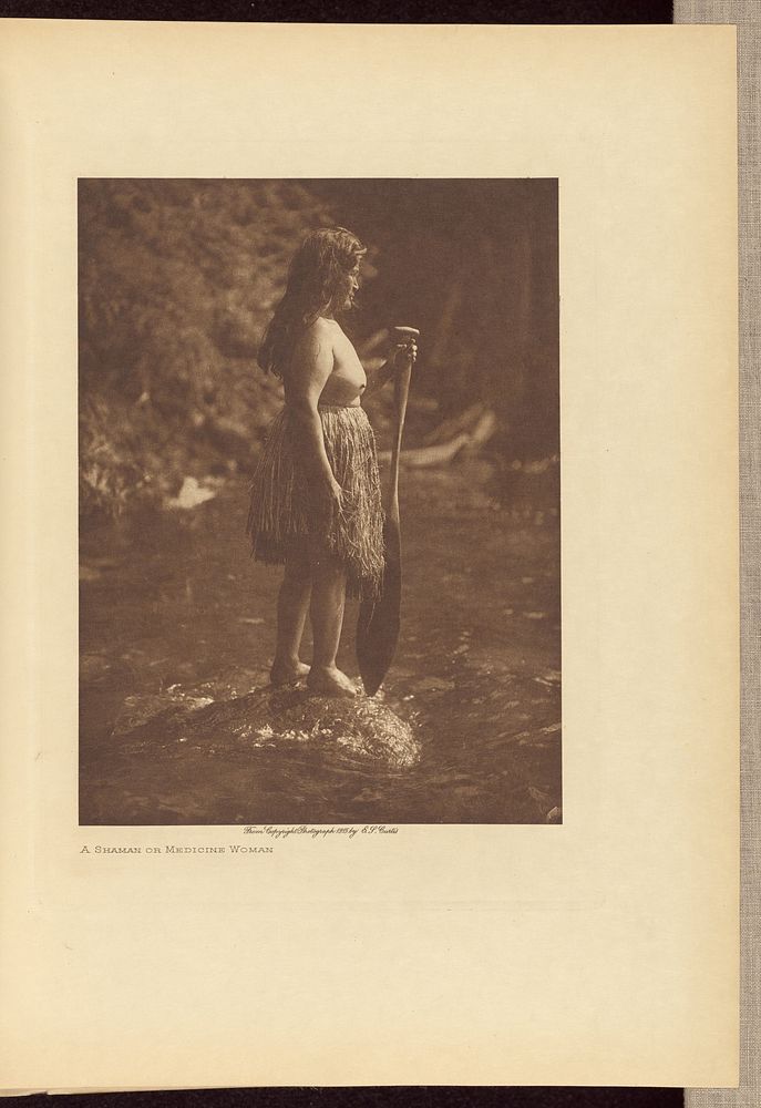 A Shaman or Medicine Woman by Edward S Curtis