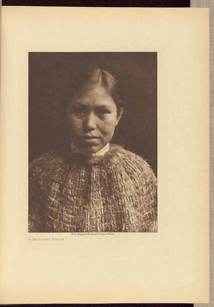 A Hesquiat Belle by Edward S Curtis