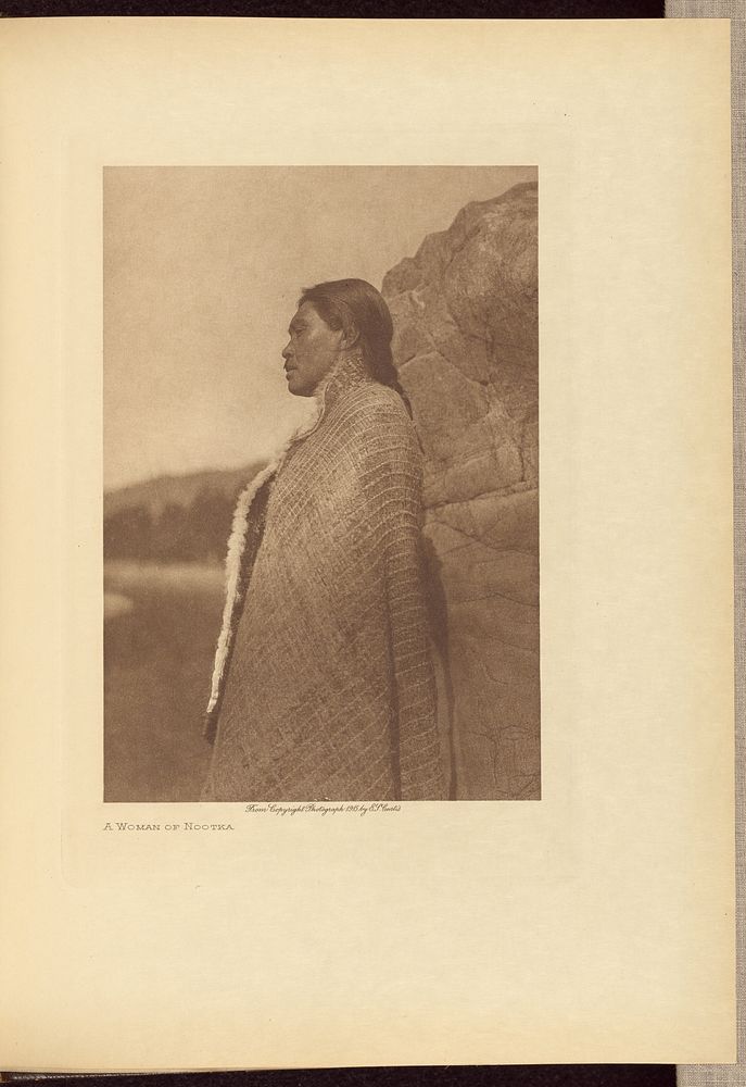 A Woman of Nootka by Edward S Curtis
