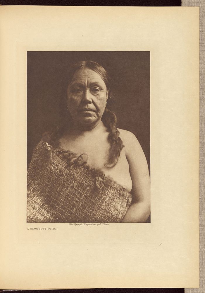 A Clayoquot Woman by Edward S Curtis