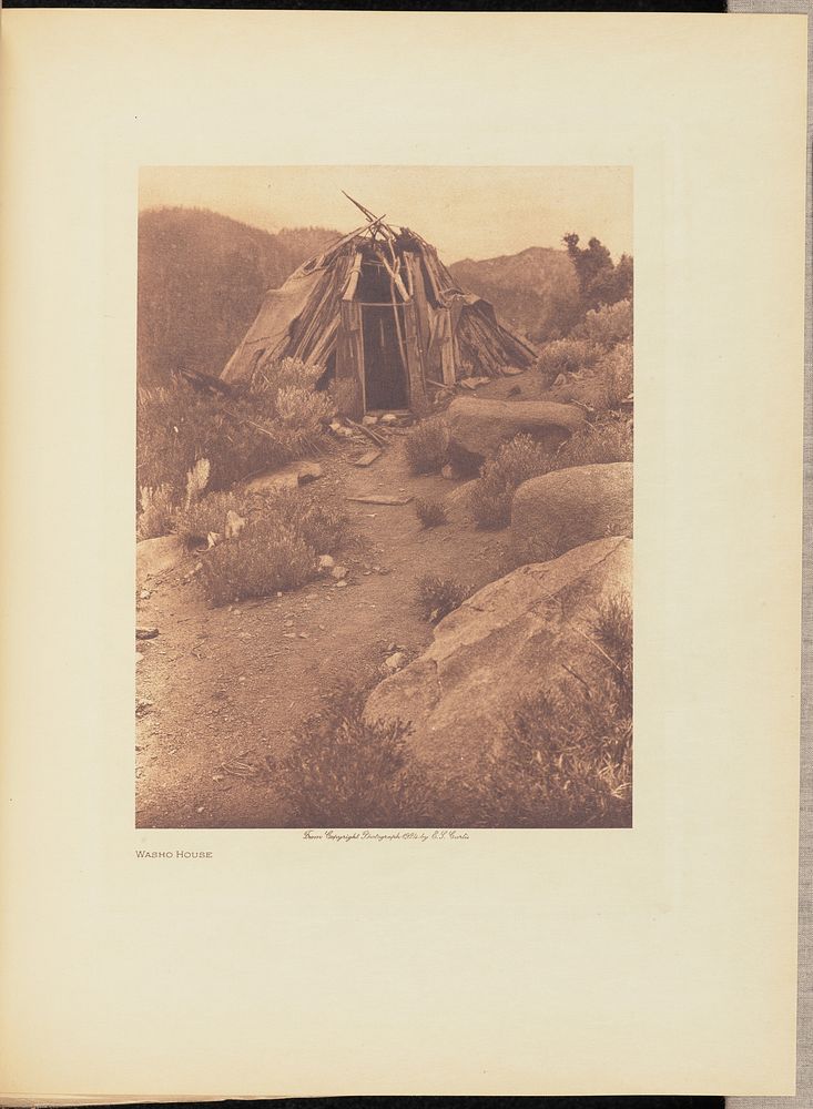 Washo House by Edward S Curtis