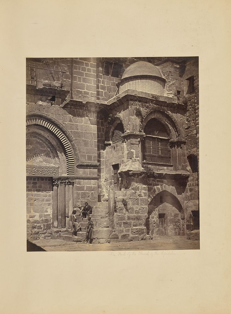 The Porch of the Church of the Holy Sepulchre by James Robertson, Felice Beato and Antonio Beato