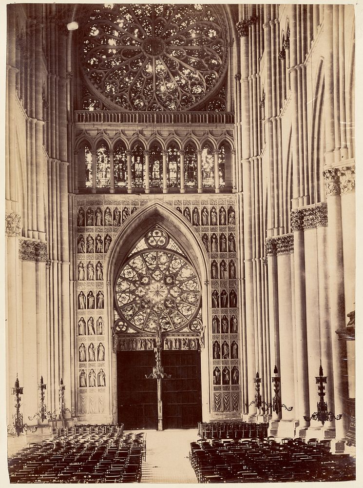 Reims Cathedral, West Door, from interior