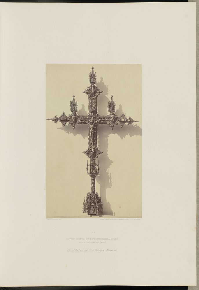 Gothic Silver Gilt Processional Cross by Charles Thurston Thompson