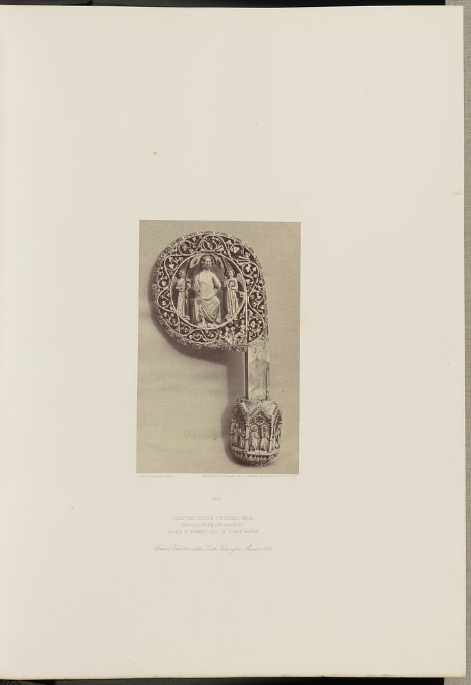 Carved Ivory Crosier Head by Charles Thurston Thompson