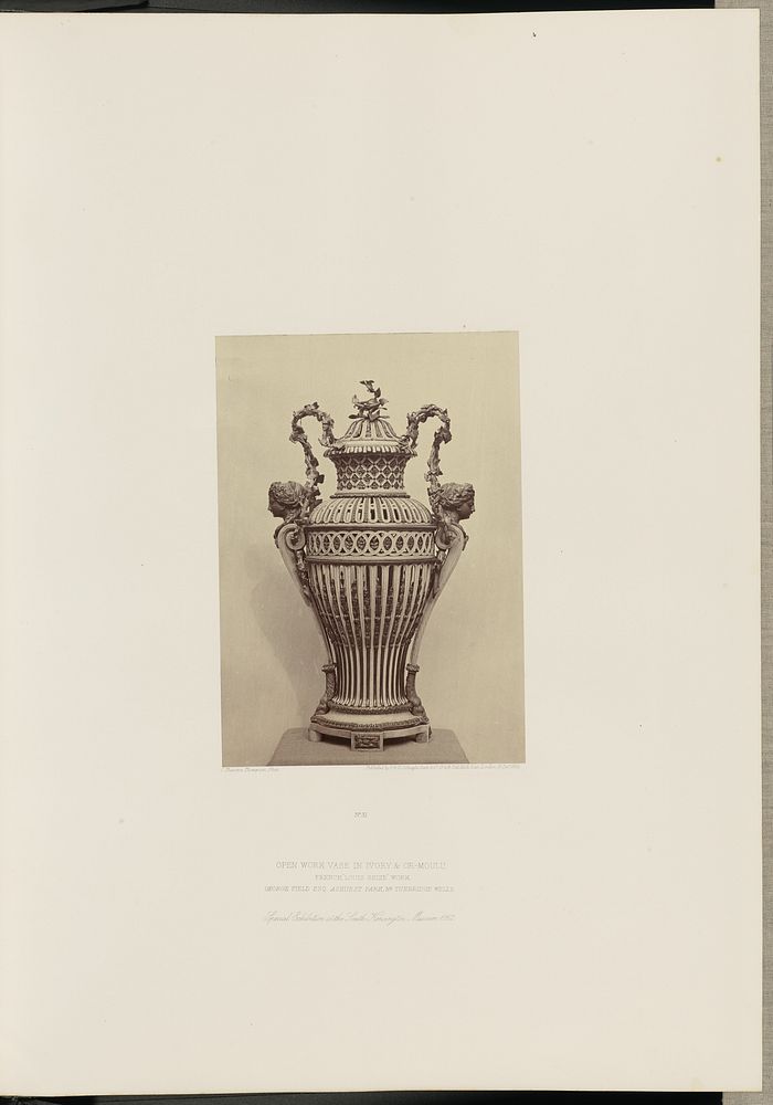 Open Work Vase in Ivory and Or-Moulu by Charles Thurston Thompson