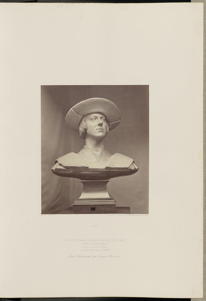 Life Sized Terra Cotta Bust of Phillipe le Beau, Duke of Burgundy by Charles Thurston Thompson