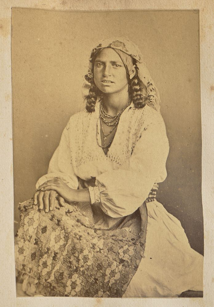Portrait of a Roumanian gypsy woman by Carol Szathmari