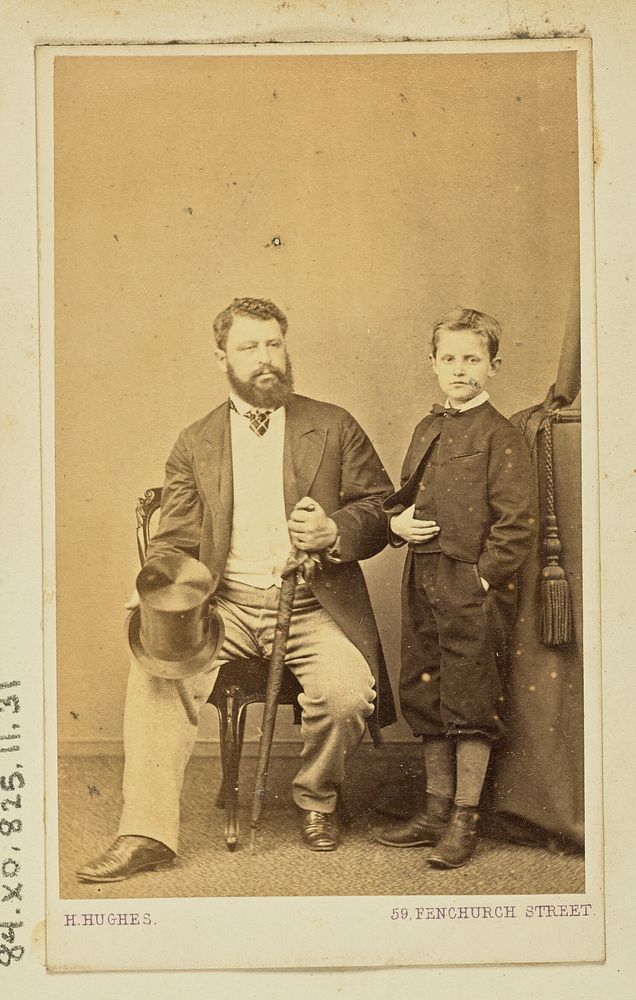 Portrait of a man and young boy by Henry Hughes and Son