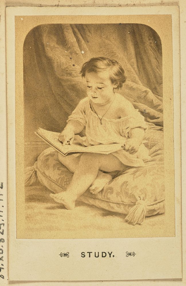 Portrait of a child with a book