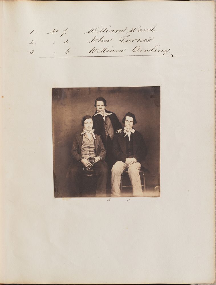 Portrait of William Ward, John Turner, and William Dowling