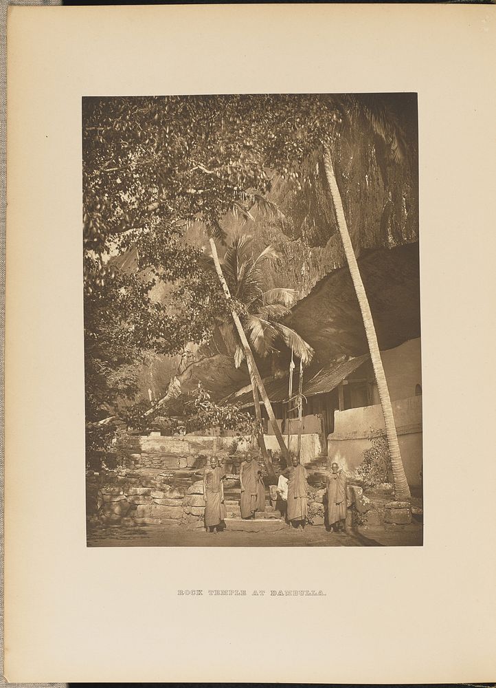 Rock Temple at Dambulla by Henry W Cave