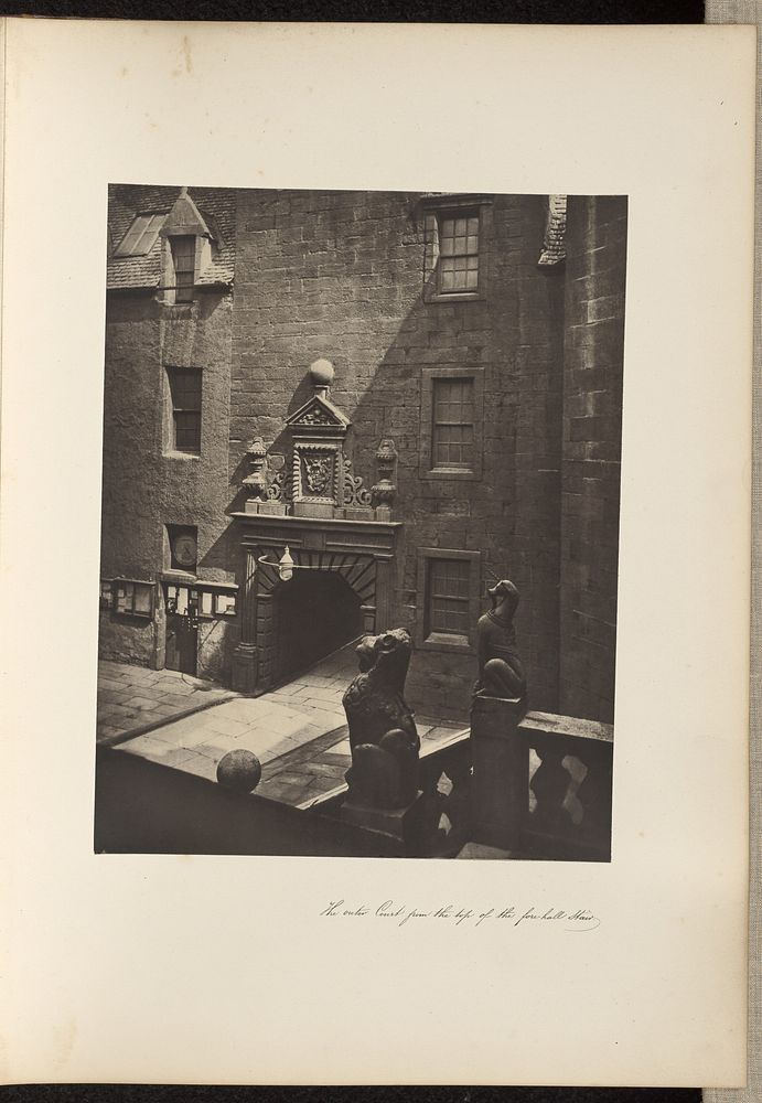 The Outer Court, from the Top of the Fore-Hall Stair. by Thomas Annan