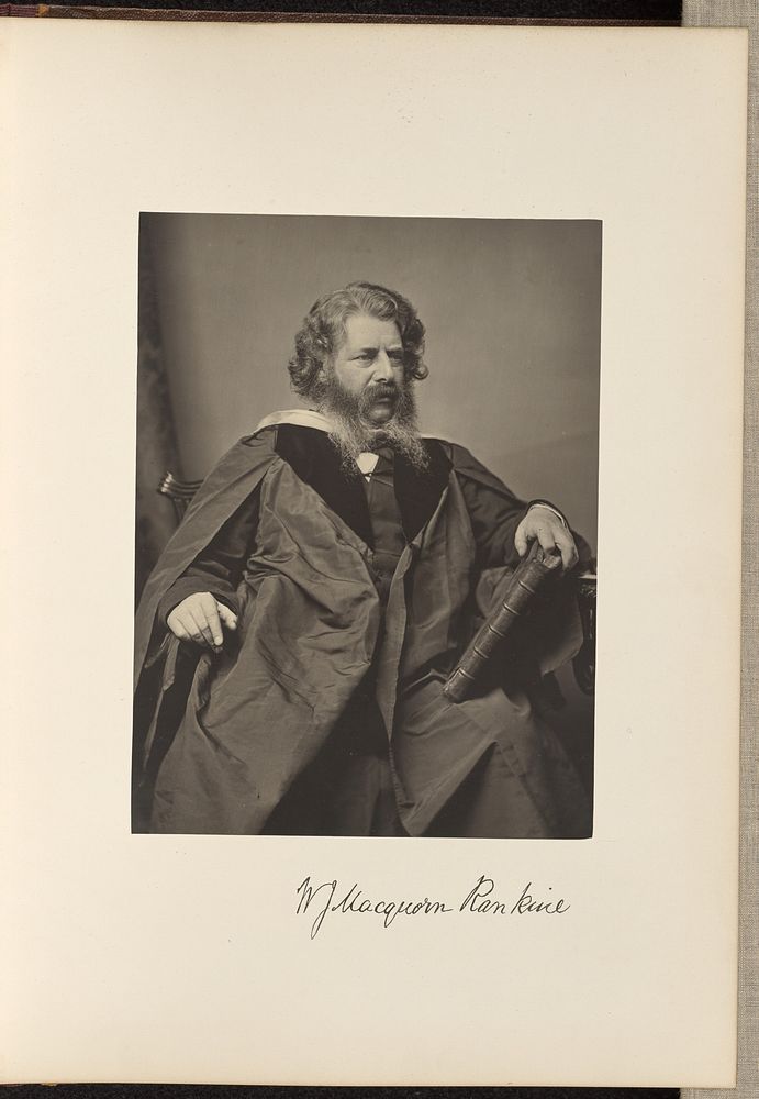 William John MacQuorn Rankine, C.E, LL.D, Professor of Civil Engineering and Mechanics by Thomas Annan