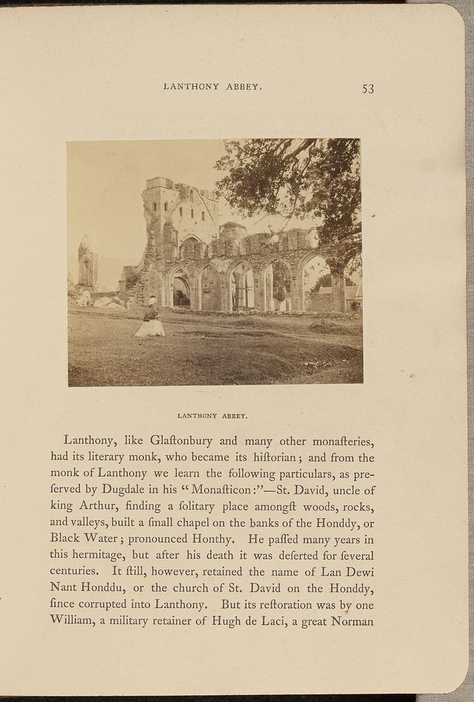 Lanthony Abbey by Francis Bedford