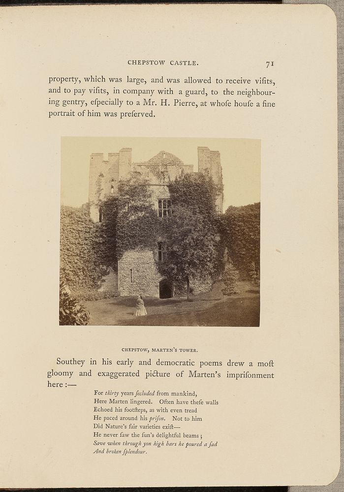 Chepstow Castle; Marten's Tower by Francis Bedford