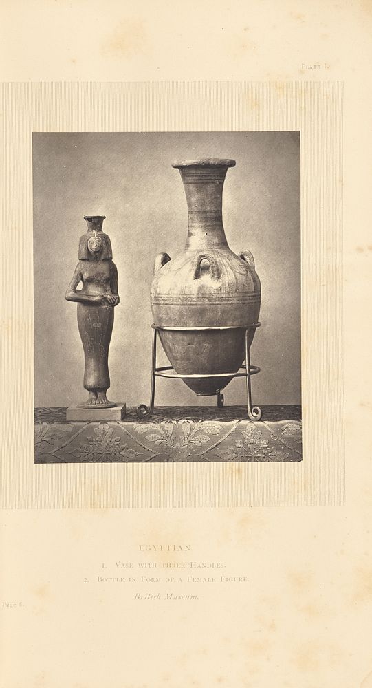 Two Egyptian vases by William Chaffers