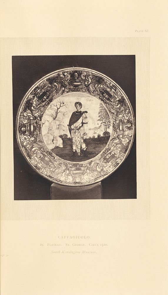 Decorative plate by William Chaffers